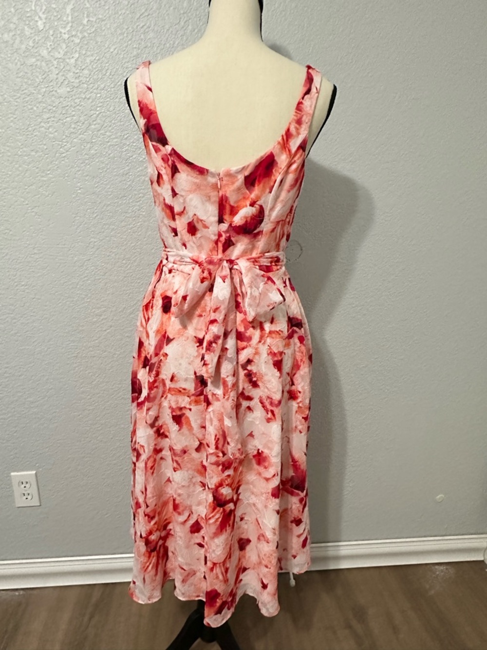 Midi Dress Womens Size 8 Floral Romantic Fairy Whimsical Coquette Feminine Girly - Picture 9 of 16